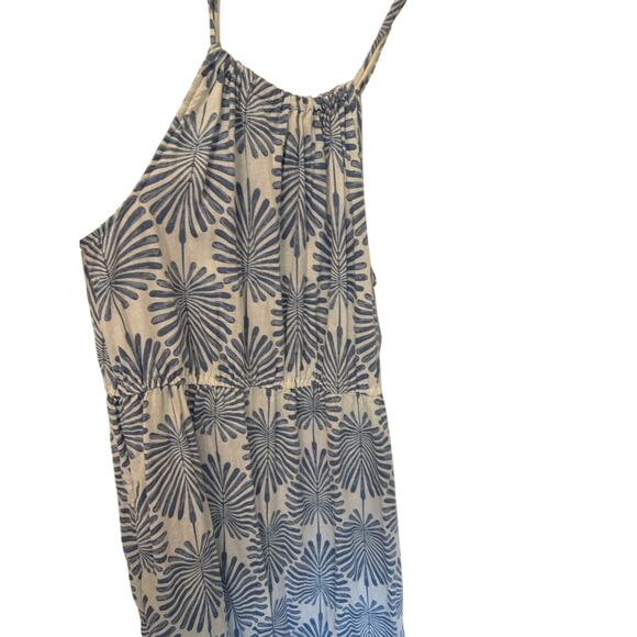 Joie Blue & White Palm Print Maxi Dress – Size Large - Picture 4 of 6